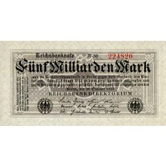 5 000 000 000 Mark Reichsbanknote