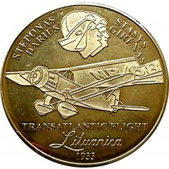 Lithuanian Heritage Collectors Coin - Transatlantic Flight