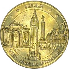 Jeton touristique - Monnaie de Paris - Lille - Ville d`art et d`histoire