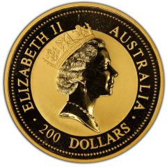 200 Dollars - Elizabeth II 3rd Portrait - Australian Nugget - Gold Bullion Coin
