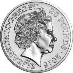 20 Pounds - Elizabeth II Sir Winston Churchill, Fine Silver