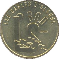 Monnaie de Paris Tourist Token - Les Sables d`Olonne 800 - 1218-2018