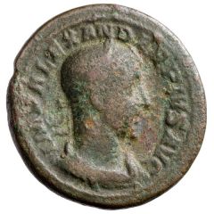 As - Severus Alexander P M TR P XIIII COS III P P S C, Sol