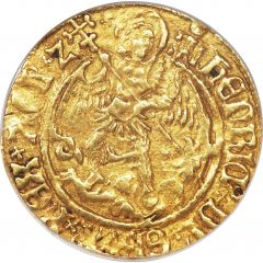 1/2 Angel - Henry VIII 1st coinage