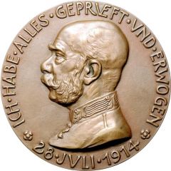 General mobilisation and declaration of War of Austria-Hungary against Serbia - Franz Joseph