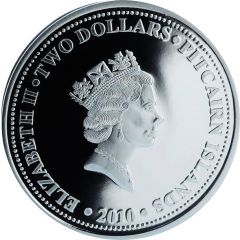 2 Dollars - Elizabeth II HMAV Bounty, Gilt