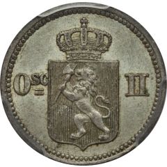 10 Øre / 3 Skilling - Oscar II