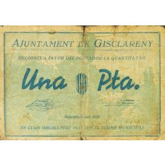 1 Peseta Gisclareny