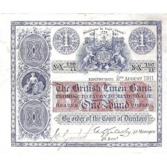 1 Pound British Linen Bank