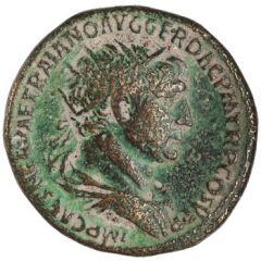 Dupondius - Trajan S P Q R OPTIMO PRINCIPI S C, Pax