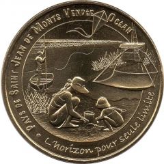 Jeton touristique - Monnaie de Paris - Pays de saint Jean de Monts Vendée Océan