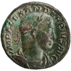 As - Severus Alexander P M TR P XII COS III P P S C, Sol