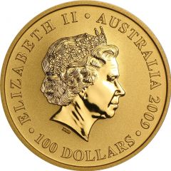 100 Dollars - Elizabeth II 4th Portrait - Kangaroo - Gold Bullion Coin