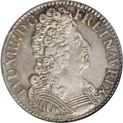 1/2 Ecu with three crowns - Louis XIV