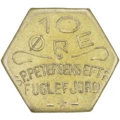 10 Øre S. P. Petersens Eftf, Big letters