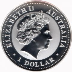 1 Dollar - Elizabeth II 4th Portrait - Australian Kookaburra - Pennsylvania Privy
