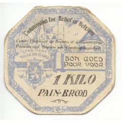 Token - Bon pour/Goed voor 1 kilo de pain/brood - Ville de Gand
