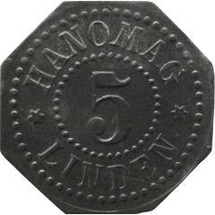 5 Pfennig - Linden Hanomag