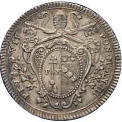 1 Testone - Pius VII St. Peter and Paul
