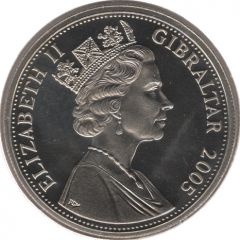 1 Crown - Elizabeth II Nelson as Young Captain
