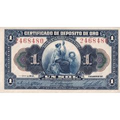 1 Sol 1/10 Libra, Gold Certificate