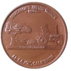 Medal - Mother Goose Parade Governor's Award Winner