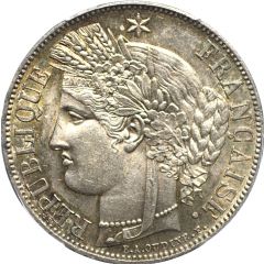 5 Francs Ceres, 2nd republic