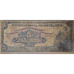 5 Colones Banco Internacional de Costa Rica