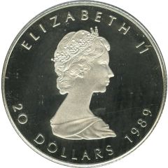 20 Dollars - Elizabeth II 2nd Portrait, 1/2 oz. Platinum Bullion Coinage
