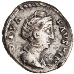 Denarius - Faustina the Elder AVGVSTA, Juno