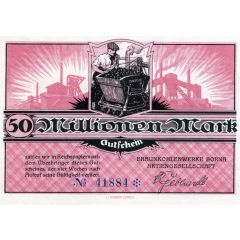 50 000 000 Mark Braunkohlenwerke Borna