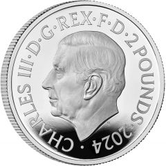 2 Pounds - Charles III X-Wing, Silver Proof