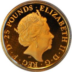 25 Pounds - Elizabeth II Royal Air Force Badge, Gold Proof