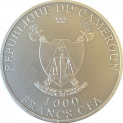 1000 Francs Warthog, colored
