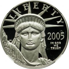 10 Dollars `American Platinum Eagle` Bullion Coinage