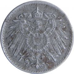5 Pfennig - Wilhelm II type 2 - small shield