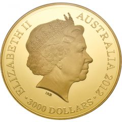 3000 Dollars - Elizabeth II 4th Portrait - Gold Proof Lucky Dragon - Coin Master Pattern