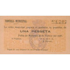 1 Peseta Pobla de Mafumet