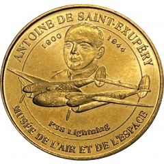 Jeton touristique - Monnaie de Paris - Antoine de Saint-Exupéry Musée de l`air et de l`espace