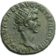 Dupondius - Nerva FORTVNA AVGVST S C, Fortuna