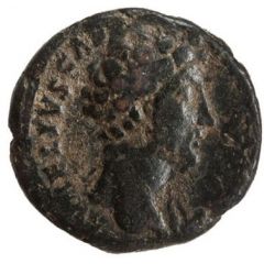 As - Marcus Aurelius TR POT XI COS II S C, Asclepius