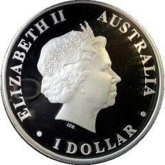 1 Dollar - Elizabeth II 4th Portrait - Australian Wedge-Tailed Eagle