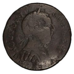 1/2 Penny - Copper `MB Right, INDE ET`