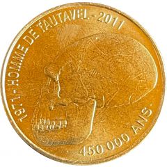 Jeton touristique - Monnaie de Paris - Homme de Tautavel