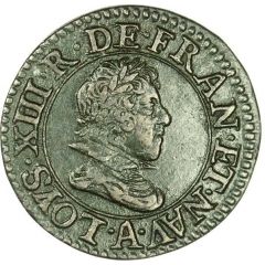 Double Tournois - Louis XIII Paris mint, 3rd type
