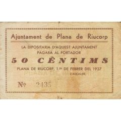 50 Céntimos Plana de Riucorp