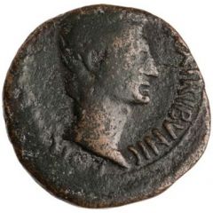 As - Augustus M MAECILIVS TVLLVS IIIVIR A A A F F S C