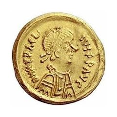1 Tremissis In the name of Heraclius, Line bust, regular