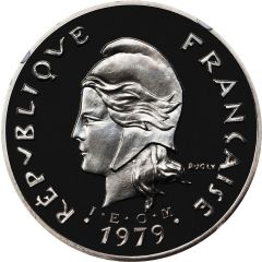 50 Francs with IEOM, Silver Piedfort