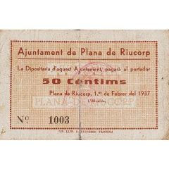 50 Céntimos Plana de Riucorp